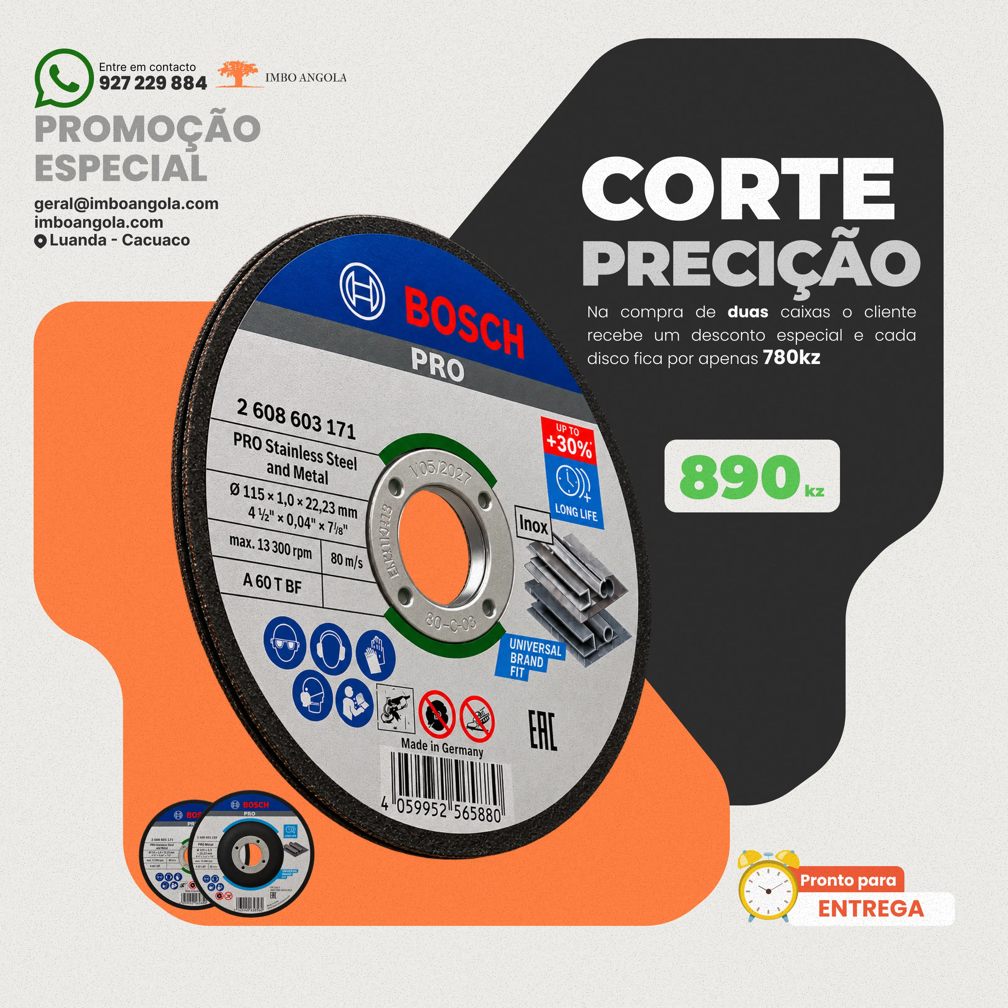 Campanha promocional de discos Bosch